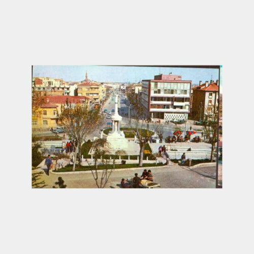 1970 Konya Alaaddin Tepesi Görünüş Kartpostal