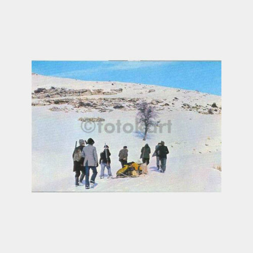 Konya Ermenek Karda Avcılar Kartpostal