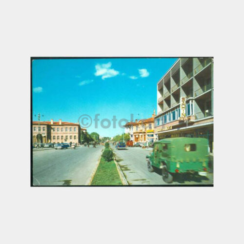 1964 Konya Alaaddin Caddesi Görünüş Kartpostal