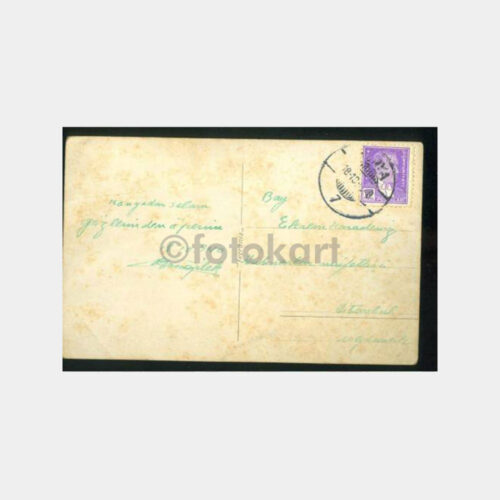 1940 Konya Mevlevileri Konulu Damgalı Kartpostal - Görsel 2