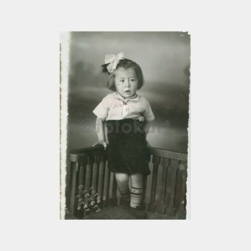 1938 Konya -Foto Behçet- Kız Çocuk Fotoğraf
