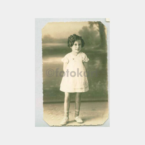 1938 Konya -Foto Behçet- Kız Çocuk Fotoğraf