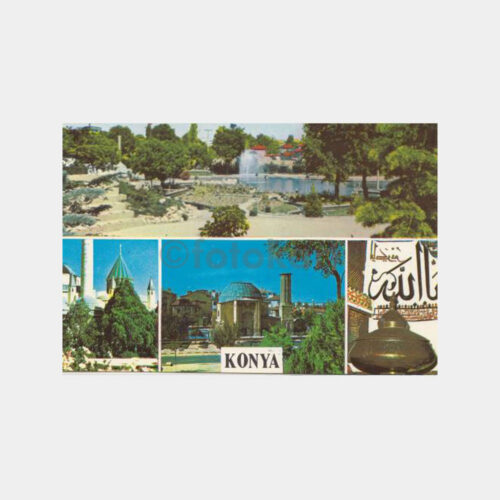 1980 Konya Mevlana Görünüş Kartpostal