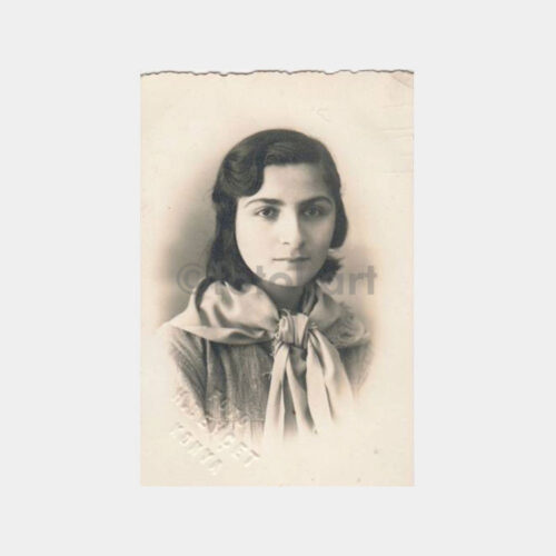 1938 Konya -Foto Behçet- Genç Kız Fotoğraf