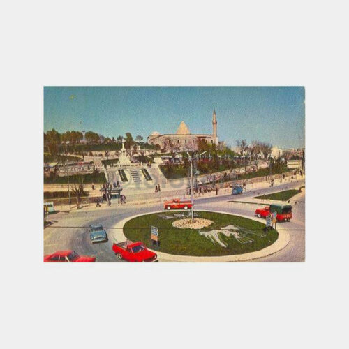 Konya Alaaddin Tepesi ve Cami Kartpostal