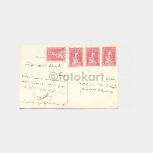 1929 Konya Genel Görünüş Damgalı Fotokart - Görsel 2