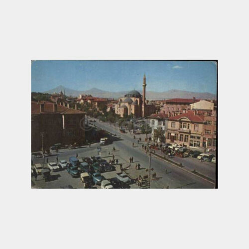 Konya Şerafettin Camii Görünüş Kartpostal