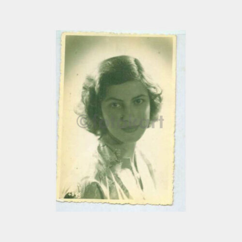 1940 Genç Kız Portre Fotoğraf