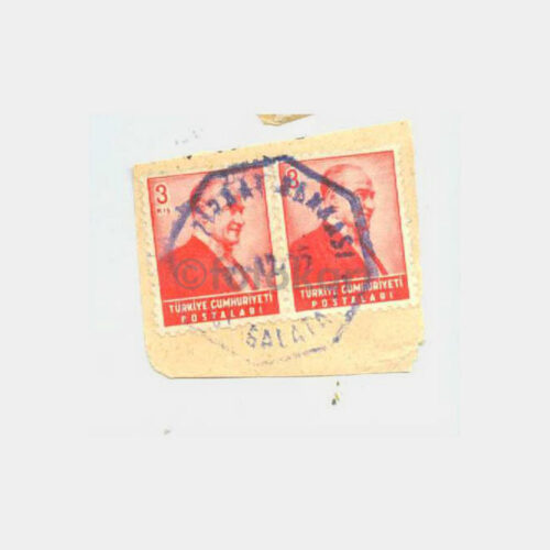 1955 Ziraat Bankası Galata-Altıgen Posta Damga