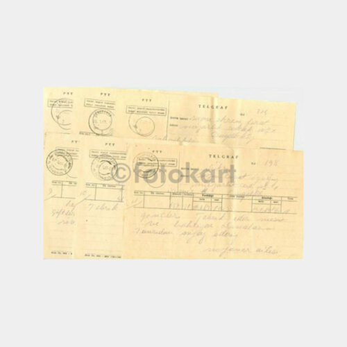1963 Çengelköy Posta Damgalı 10 Adet Telgraf