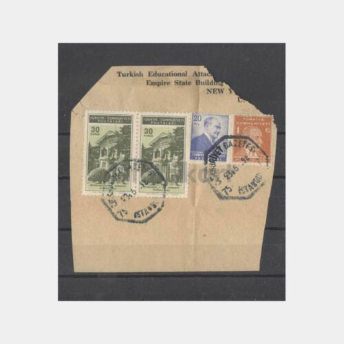 1958 Cumhuriyet Gazetesi Posta Damgası