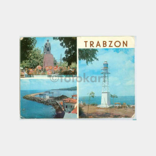 1968 Trabzon Kale Feneri Görünüş Kartpostal