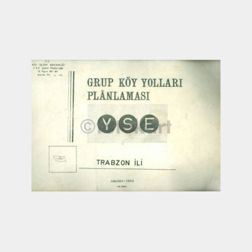 1968 YSE-Trabzon Köy Yolları Planlaması