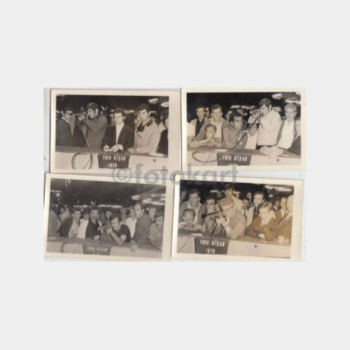 1970 Trabzon Fuarı Lunapark Atıcılık 4 Adet Fotoğraf