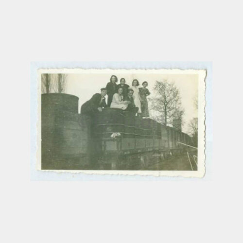 1945 Bursa Mudanya Treni Vagon Yolcu Fotoğraf