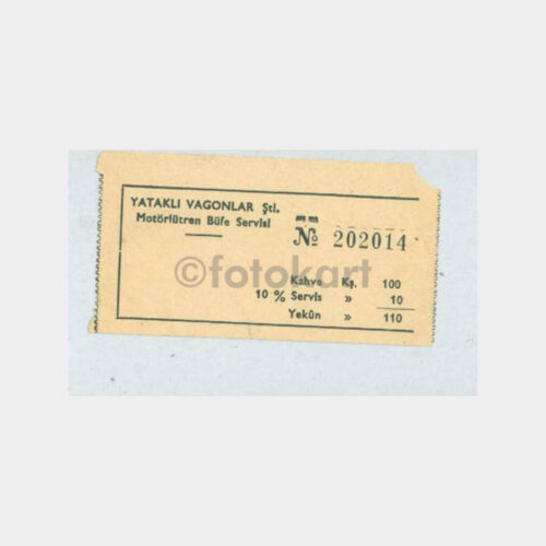 1960 Yataklı Vagonlar Tren - Kahve Fişi