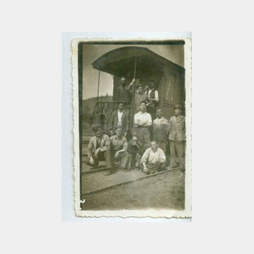 1938 Bursa Mudanya Tren Vagonunda Grup Fotoğraf