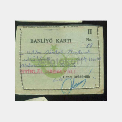 1973 Banliyö Tren Ücretsiz Seyahat Kartı