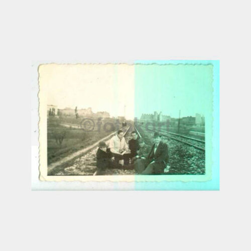1948 Yedikule Surları Tren Rayları Fotoğraf