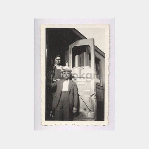 1934 Tren Vagonunda Yolcular Fotoğraf