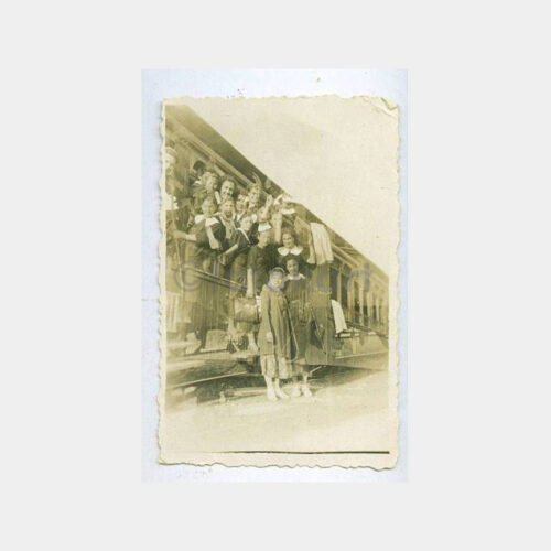 1938 Mudanya Treni Kız Öğrenciler Fotoğraf