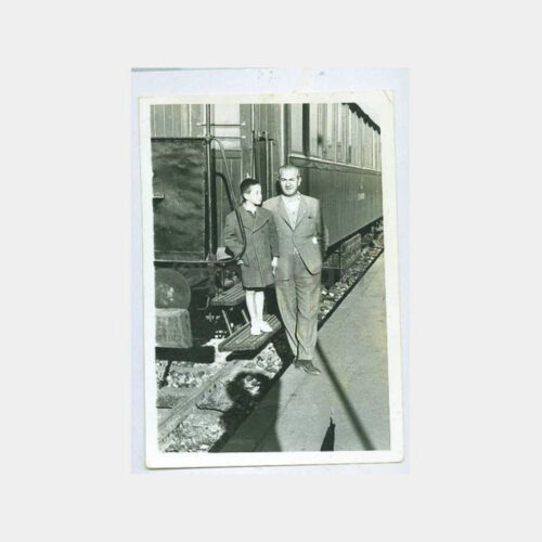 1940 Mudanya Treni Vagon Önünde Fotoğraf