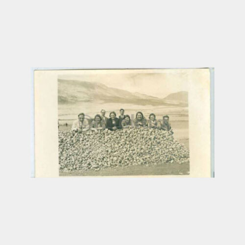 1940 Maden Sahasında Aile -Krom?- Fotoğraf - Görsel 2