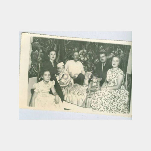 1950 Sünnet Çocuğu Ailesi Fotoğraf