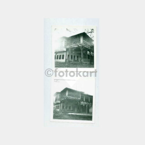 1950 Anadolu Tarihi Evler Görünüş 2 Adet Fotoğraf