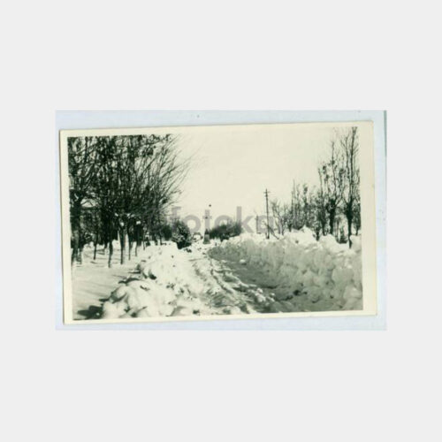 1930 Anadolu Karla Kapalı Şehir Yolu Fotoğraf