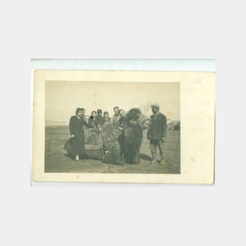 1930 Deve Önünde Bir Grup Görünüş Fotoğraf