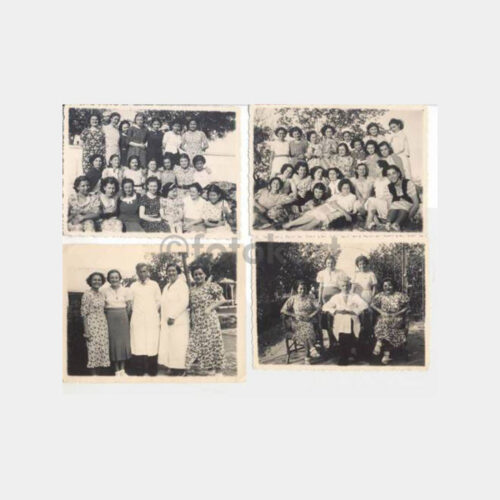 Güzel Giysili Kadınlar 4 Adet Fotoğraf