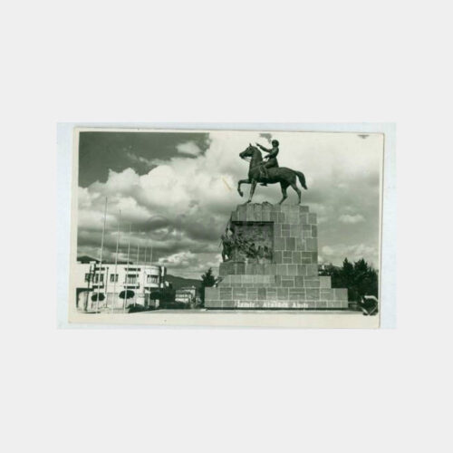 1933 İzmir Atatürk Heykeli Görünüş Kartpostal