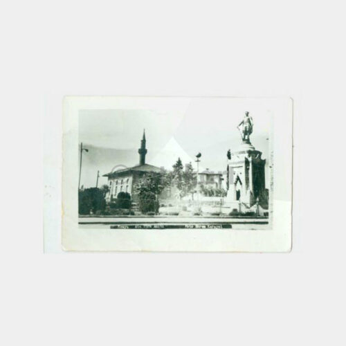 1940 Konya Ata Heykel Tebrik Fotoğraf