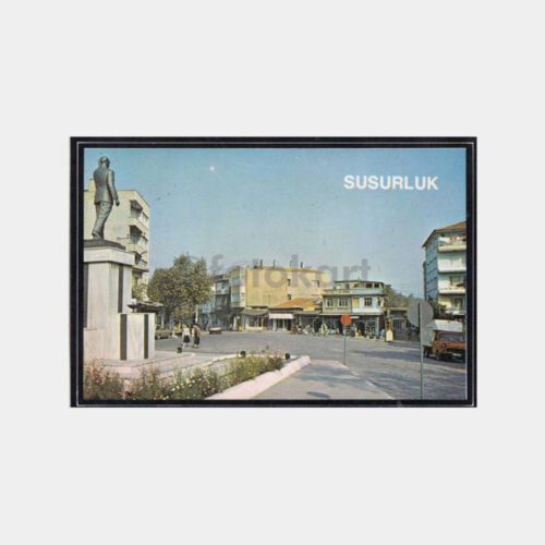 1980 Susurluk Ata Heykeli Konulu Kartpostal