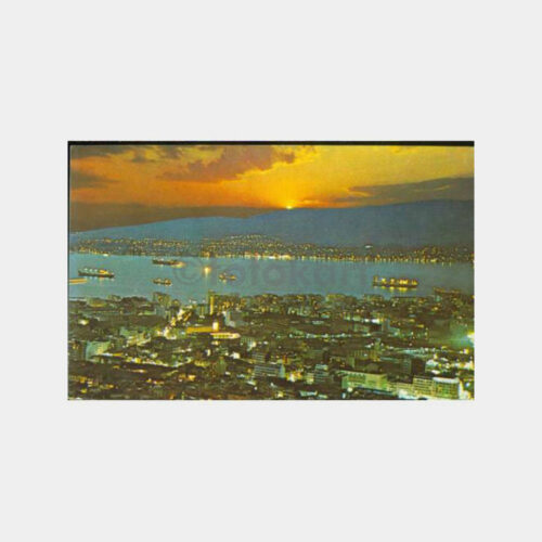 İzmir Körfez Gece Görünüş Kartpostal