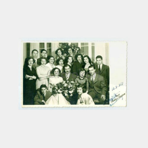 1953 İzmir -Foto Hamza Rüstem- Nikah Grup Fotoğraf