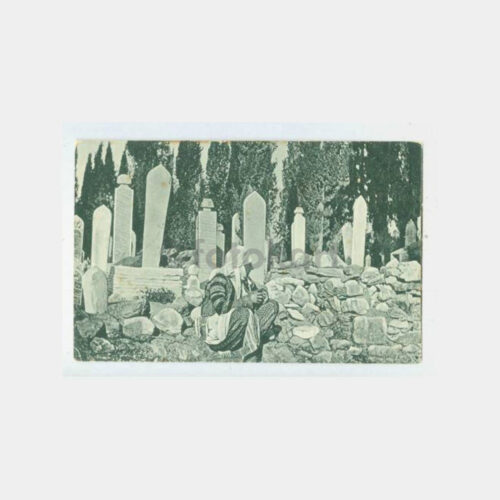 1910 İzmir Türk Mezarlığı Kartpostal