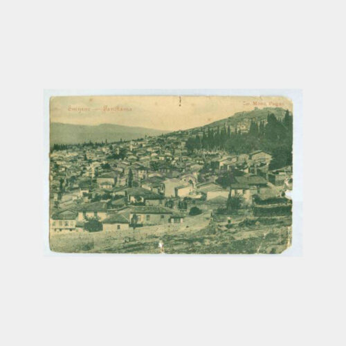 1910 İzmir Kadifekale Görünüş Kartpostal
