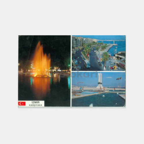 1974 İzmir Fuar Havuzu - Karşıyaka Kartpostal