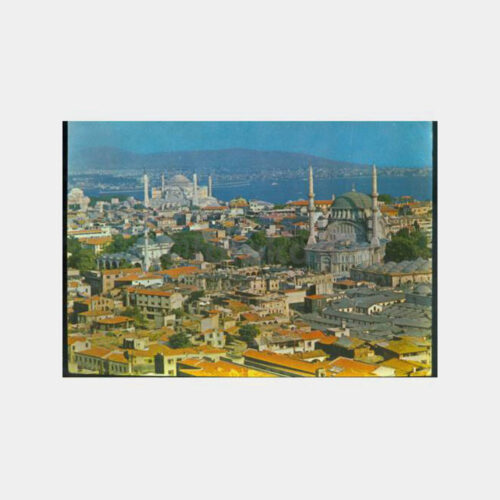 1969 İzmir Çiğli Havaalanı Damgalı Kartpostal
