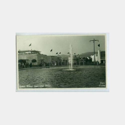 1940 İzmir Fuarı Görünüş Kartpostal