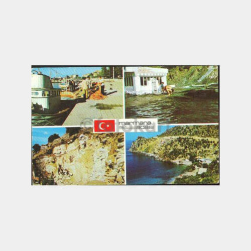 1970 Marmara Adası Muhtelif Görünüşler Kartpostal