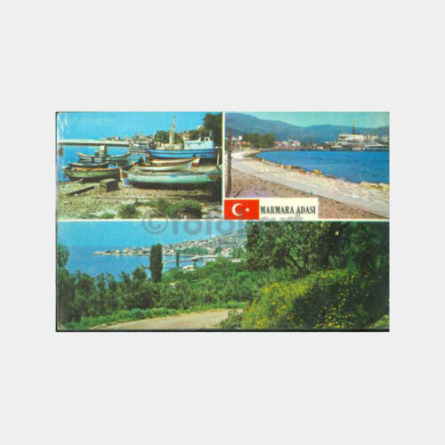 1975 Marmara Adası 3 Görünüş Kartpostal