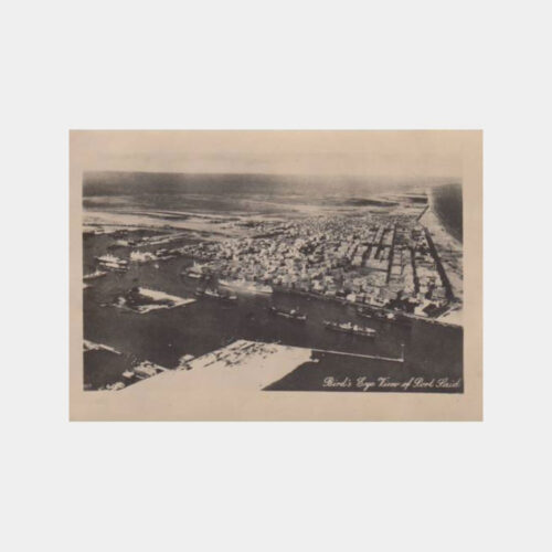 1948 Mısır Port Said Limanı Konulu 2 Adet Fotoğraf