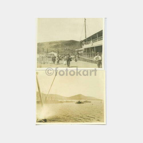 1920 Mudanya İskelesi Konulu 2 Adet Fotoğraf