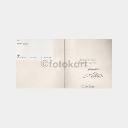 1975 Ortaköy Camii Eczacıbaşı Tebrik Kartı - Görsel 2