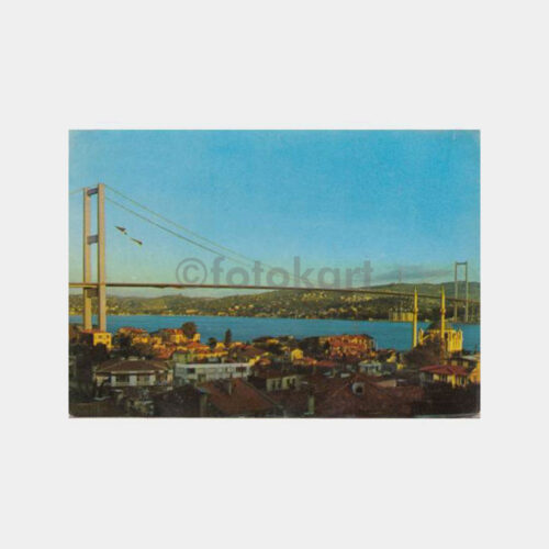 1975 Ortaköy Boğaz Köprüsü Görünüş Kartpostal