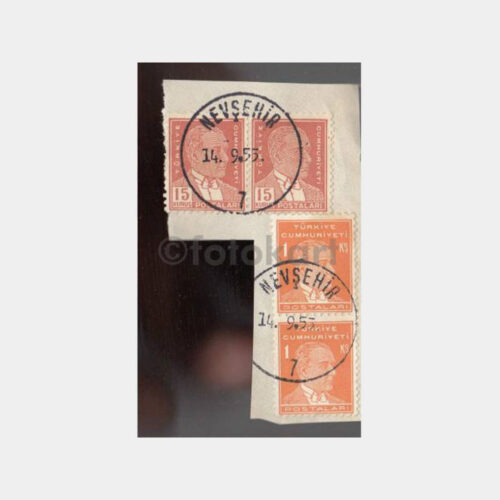 1955 Nevşehir -Ata Pulu Üzerinde- Posta Damgası