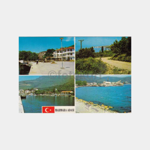 1975 Marmara Adası Posta Damgalı Kart